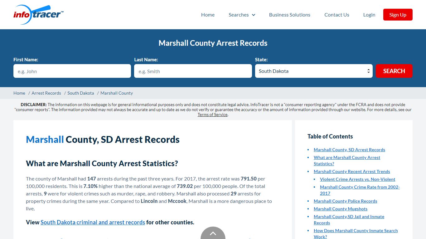 Marshall County, SD Arrests, Mugshots & Jail Records - InfoTracer